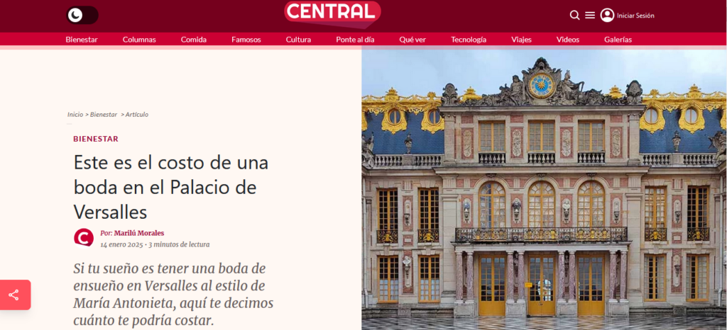 central mx weddings versailles palace cassia thomas