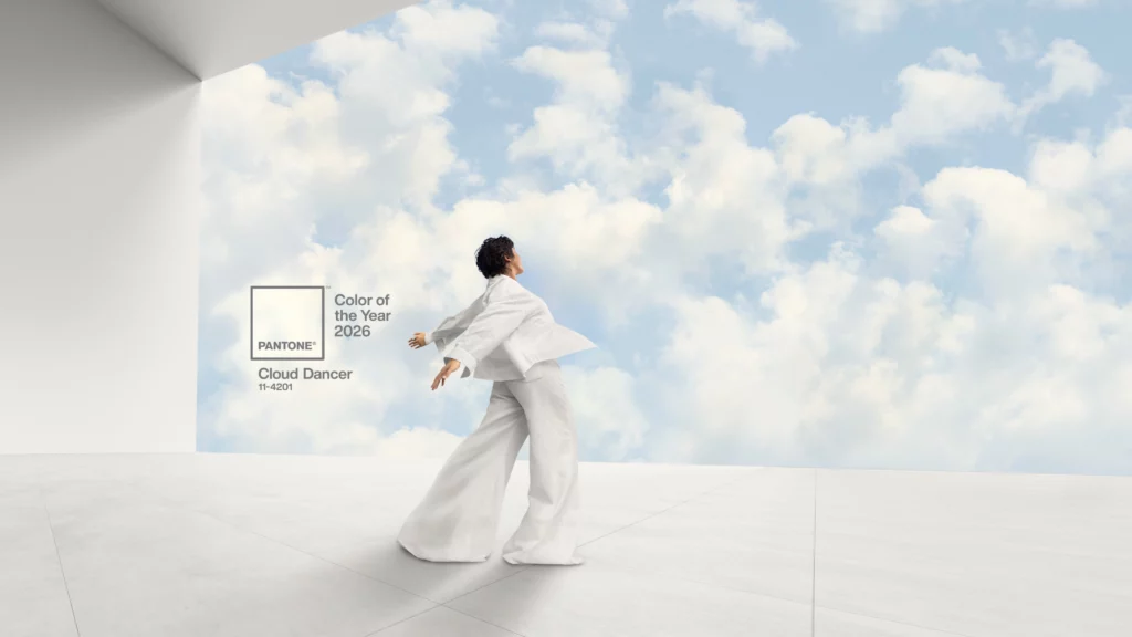 wedding trends 2026 pantone color cloud dancer