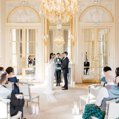 intimate destination wedding hotel de crillon paris